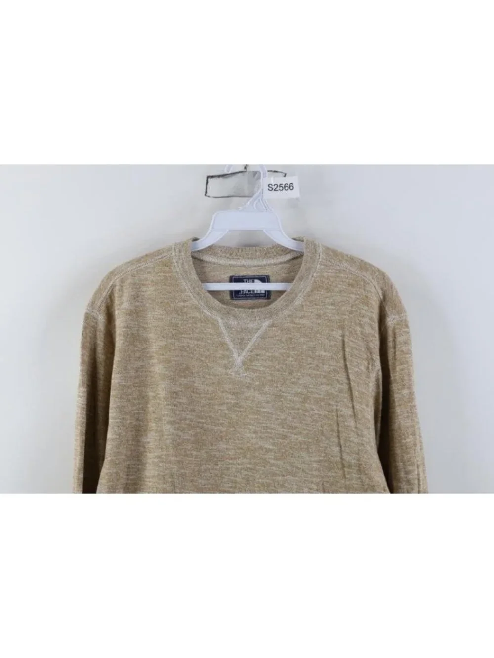 Vintage Y2K The North Face Mens Medium Spell Out Jersey Knit Crewneck Sweater